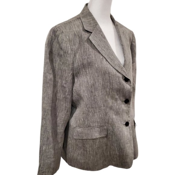 Jones New York Jackets & Blazers - Jones New York Blazer Women's Suit Jacket Size 14 Light Grey